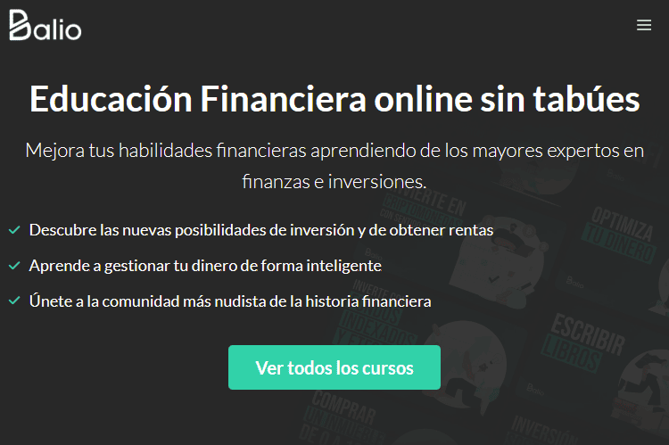Balio. Educación financiera y sobre negocios online Balio. Educación financiera y sobre negocios online