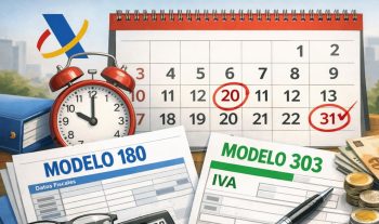 Modelo 180 de Hacienda y presentación del modelo 303: calendario fiscal