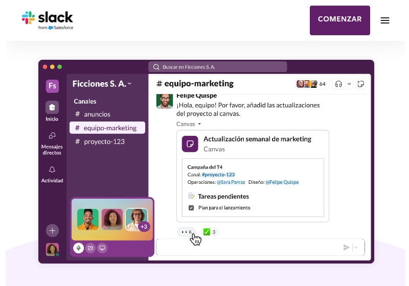Slack - herramienta gratuita para teletrabajar